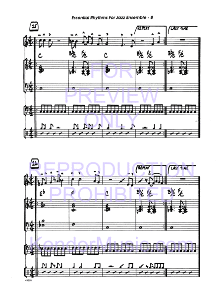 Essential Rhythms For Jazz Ensemble image number null