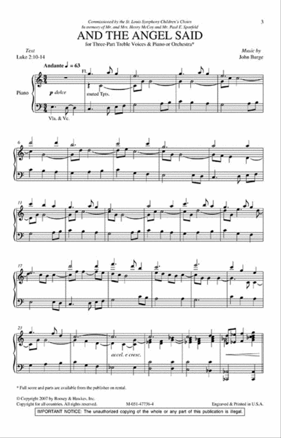 And the Angel Said 3-Part scores gallery preview page 2