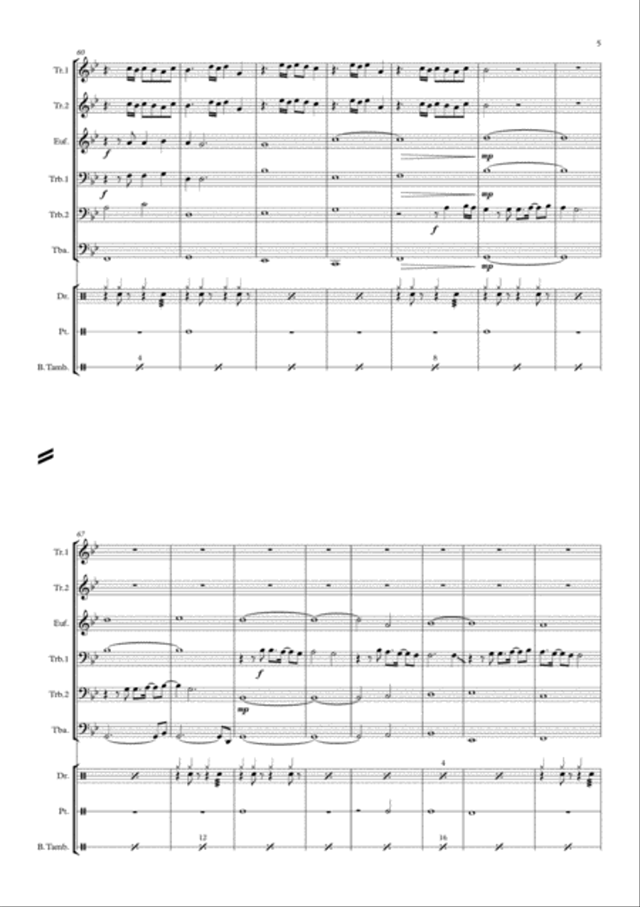 Final Countdown Brass Ensemble scores gallery preview page 3
