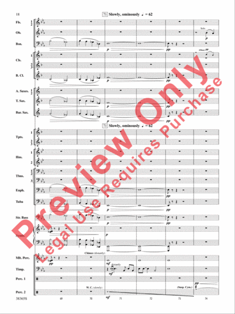 Crossroads to the Future Concert Band scores gallery preview page 19