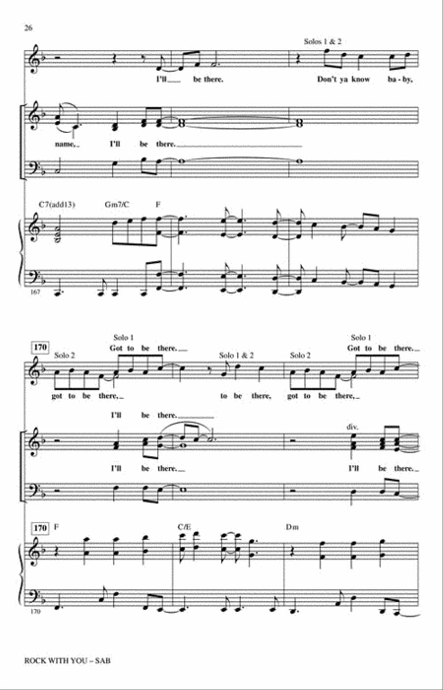 Rock with You – A Tribute to Michael Jackson (Medley) 3-Part scores gallery preview page 4
