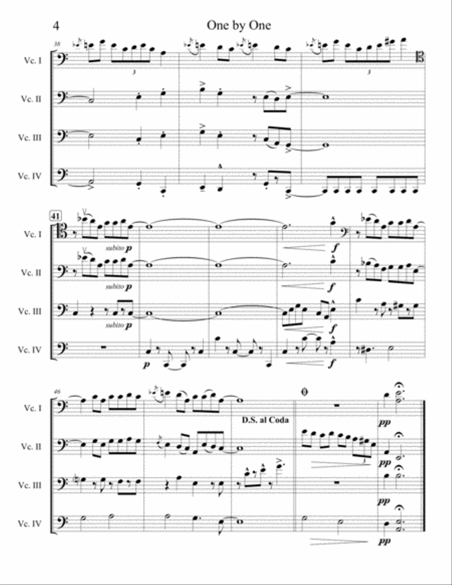 One By One Small Ensemble scores gallery preview page 4