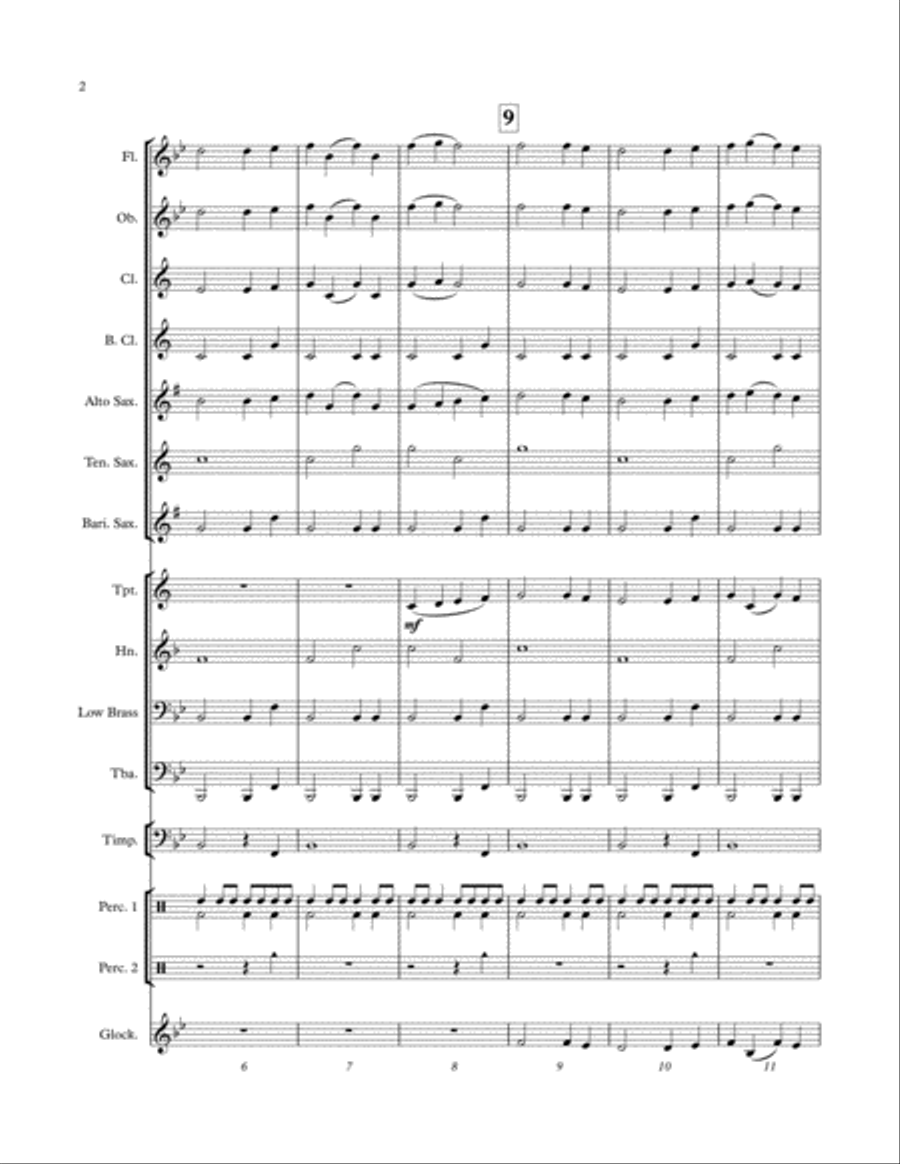 March to Glory March to Glory Concert Band scores gallery preview page 2