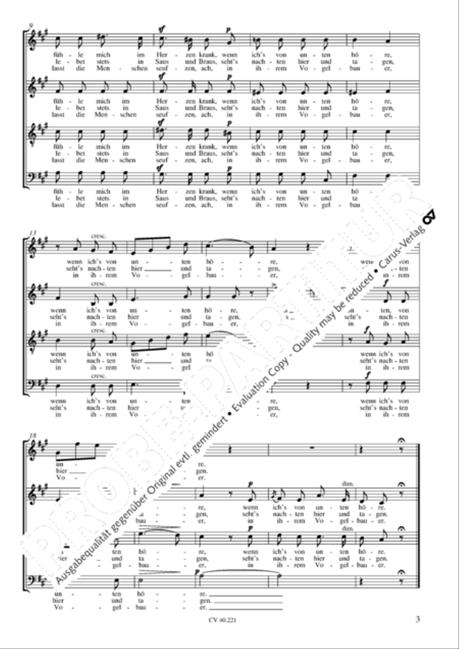 Im Freien zu singen (Heft 1) Choir scores gallery preview page 4