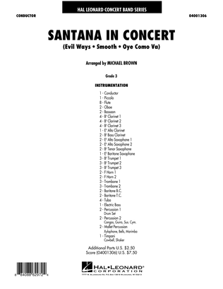 Book cover for Santana In Concert - Full Score