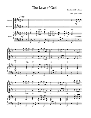 Book cover for The Love Of God (Flute Duet and Piano)