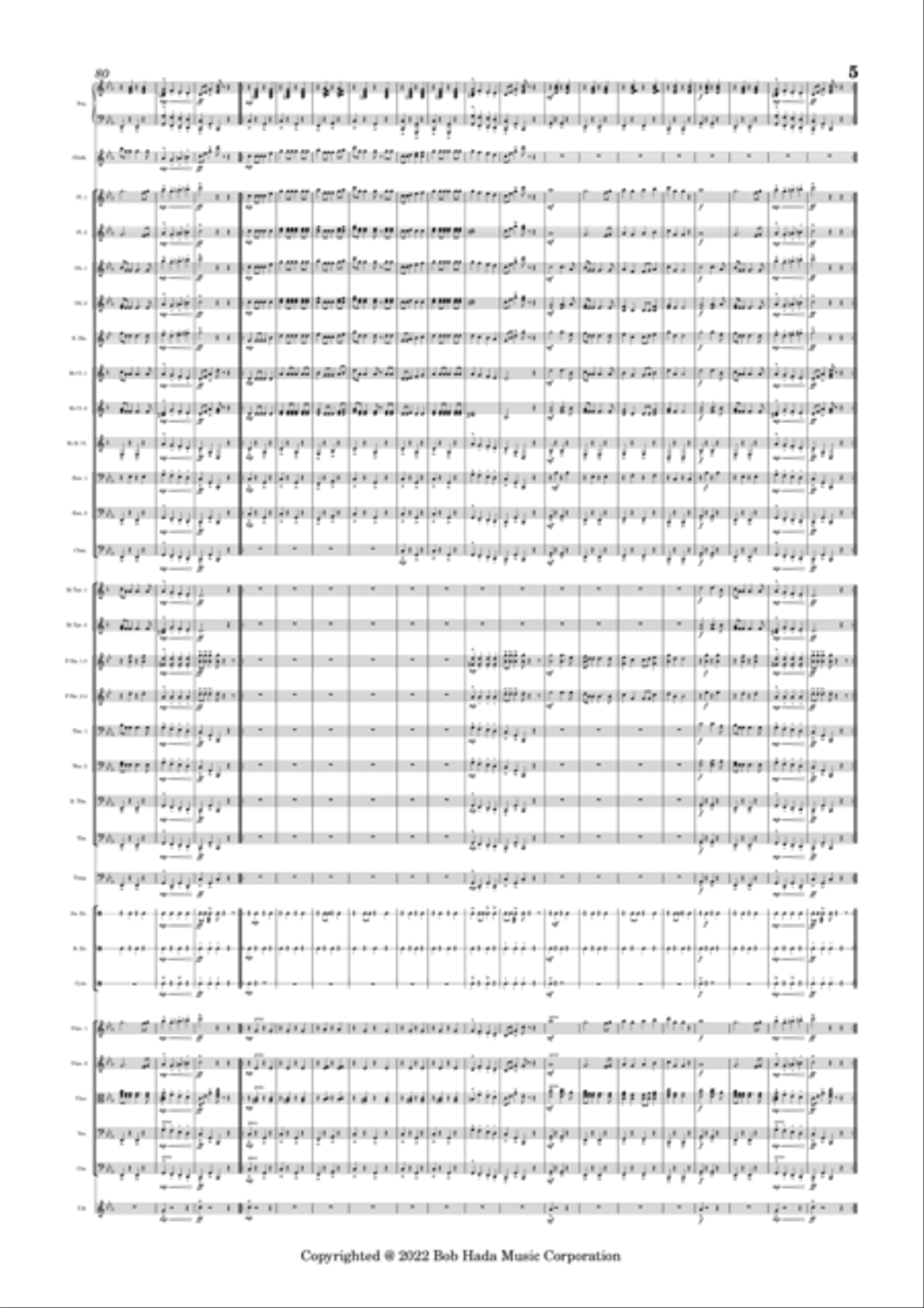 Welleman (Sea Shanty) Full Orchestra scores gallery preview page 5
