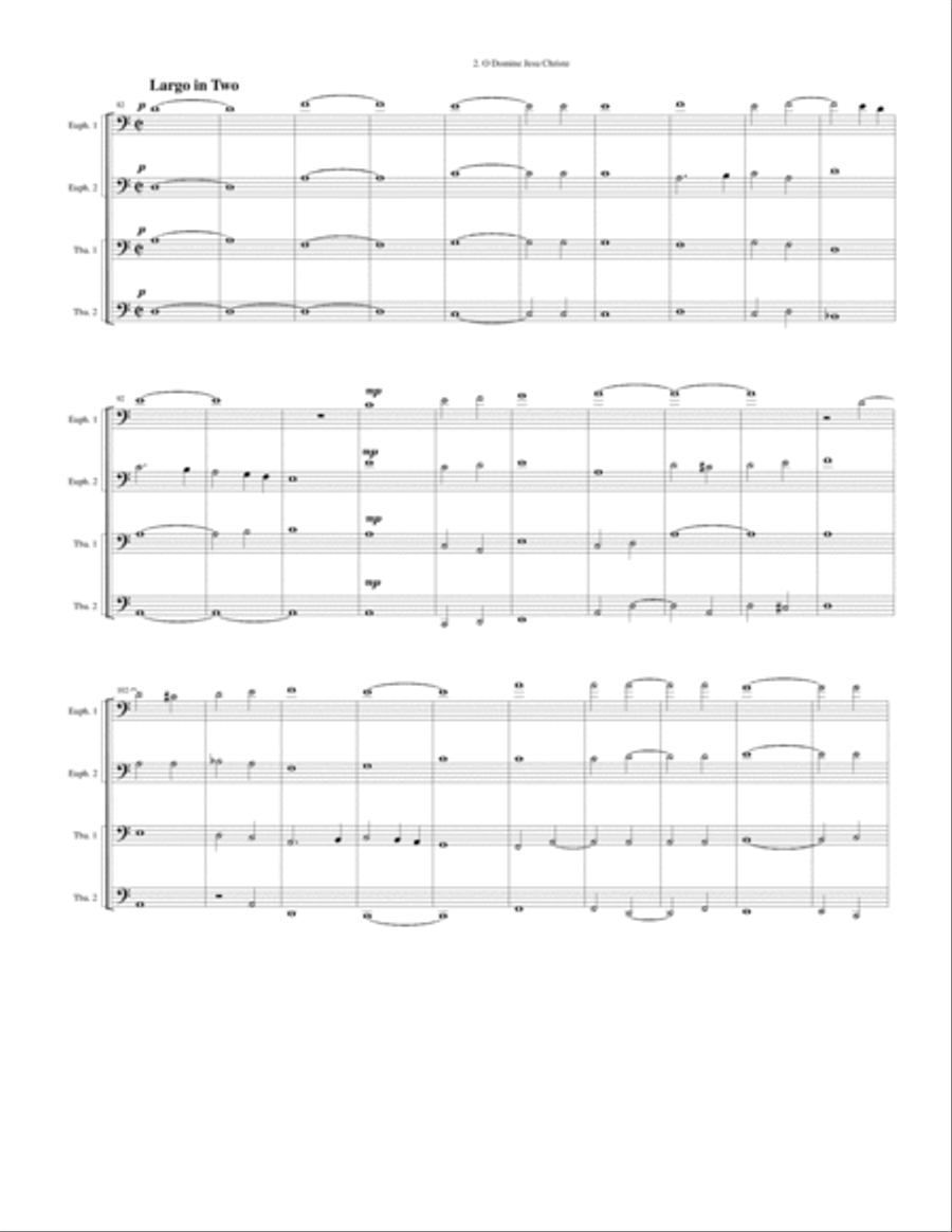Duex for Des Prez Duex for Des Prez Brass Ensemble scores gallery preview page 4