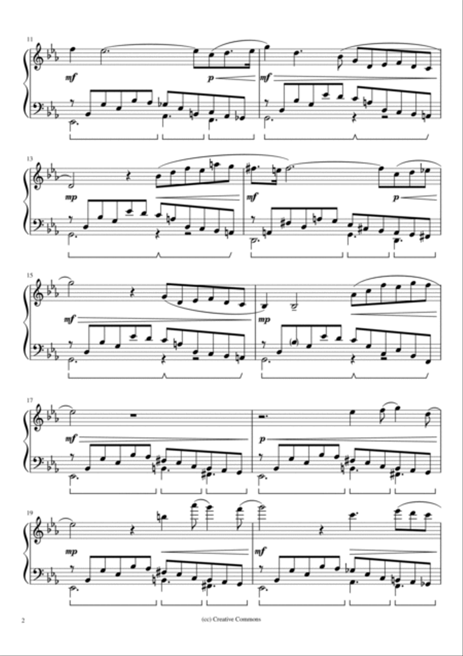 Andante Languido Opus 56 Piano Solo scores gallery preview page 2