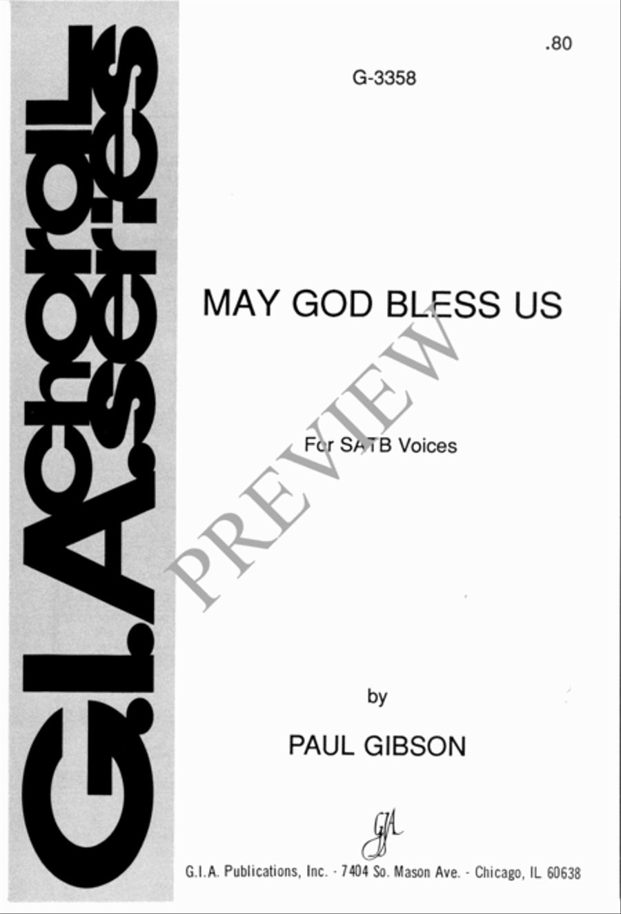 May God Bless Us May God Bless Us 4-Part scores gallery preview page 2