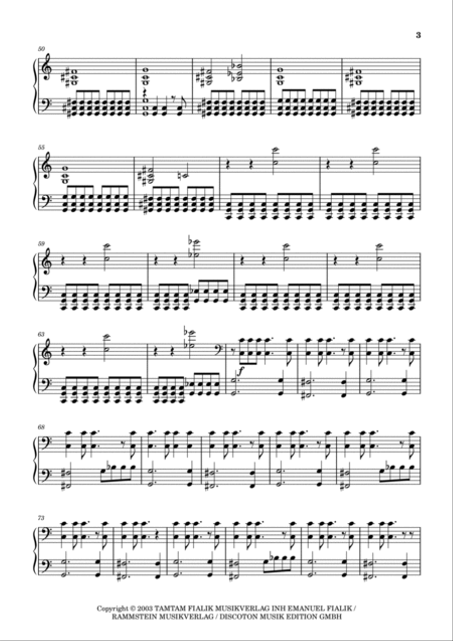 Benzin Piano Solo scores gallery preview page 3