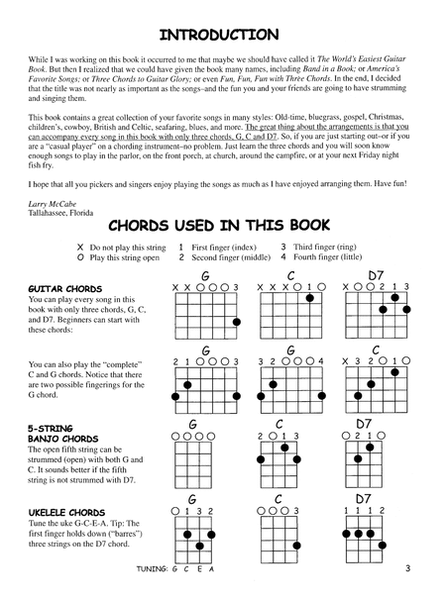 101 Three-Chord Songs for Guitar, Banjo, and Uke