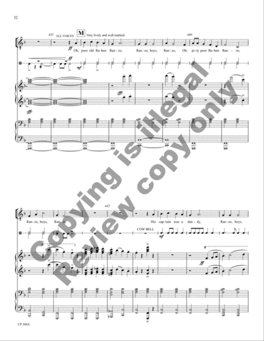 American Folk Song Suite (Full Score) Choir scores gallery preview page 31
