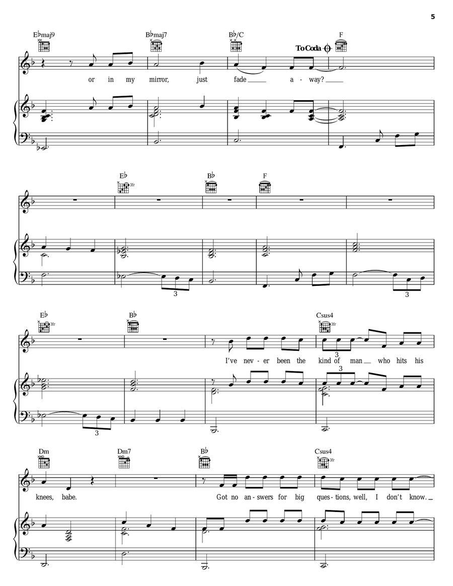 Road To Heaven Road To Heaven Piano, Vocal, Guitar scores gallery preview page 5