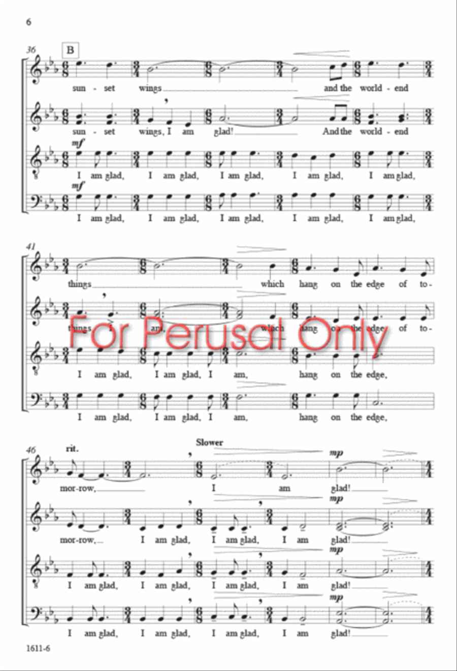 I Am Glad - SATB divisi octavo Divisi scores gallery preview page 5