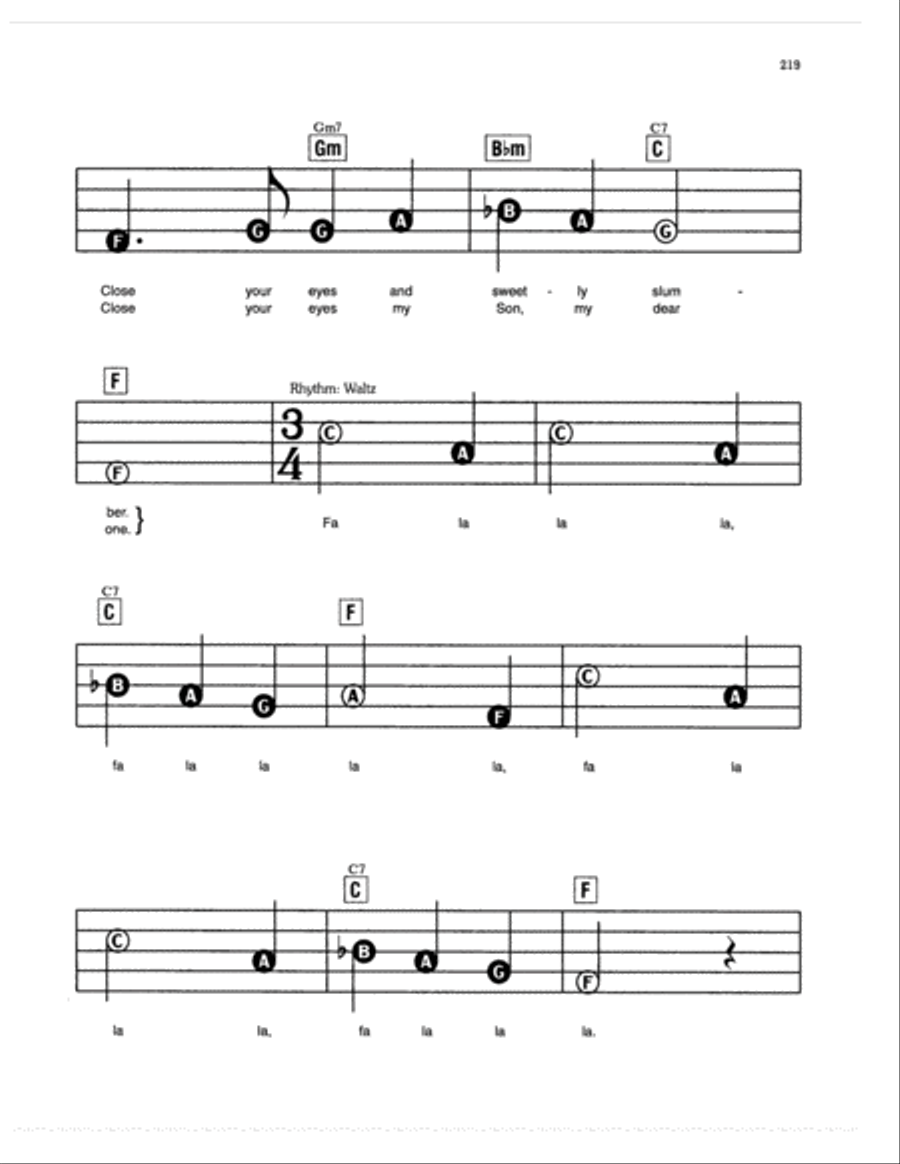 Sleep, O Sleep, My Lovely Child Electronic Keyboard scores gallery preview page 2