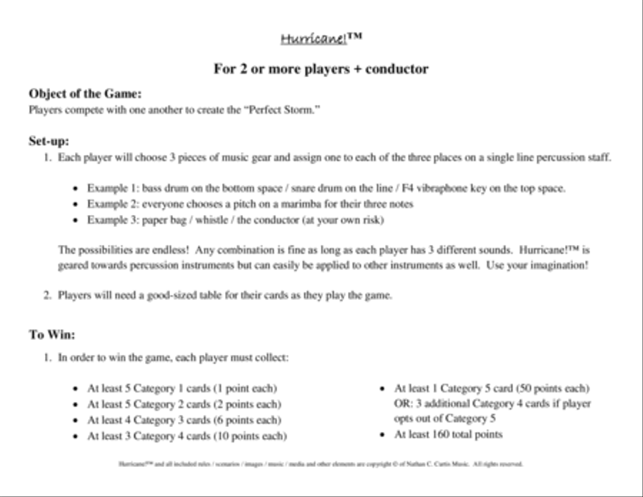 Hurricane! Small Ensemble scores gallery preview page 3