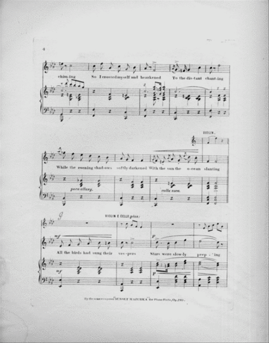 Sweet the Angelus Was Ringing Piano Trio scores gallery preview page 3