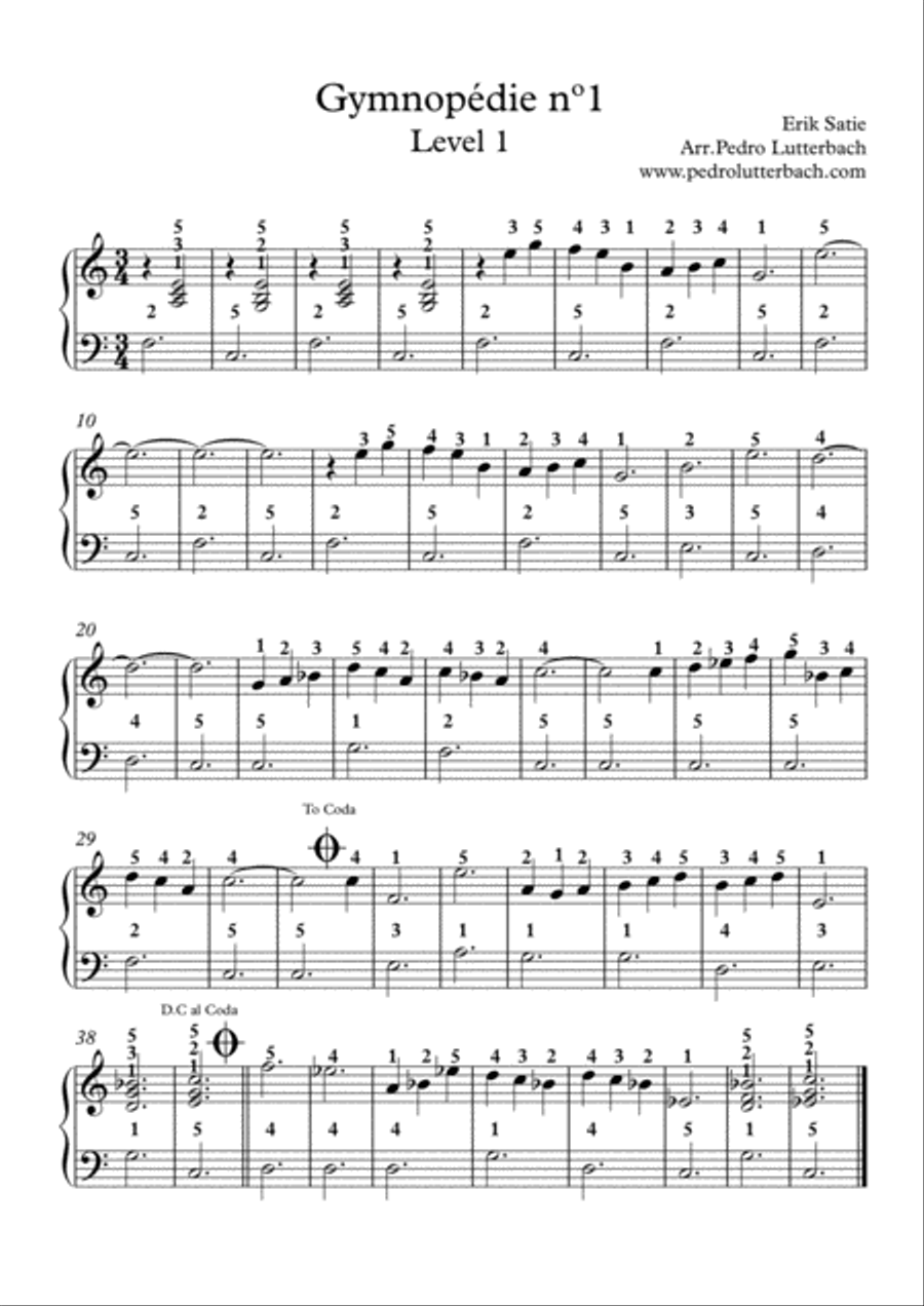 Gymnopédie nº1 Small Ensemble scores gallery preview page 1