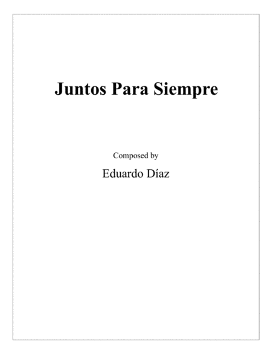 Juntos Para Siempre Guitar Tablature scores gallery preview page 1