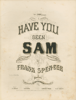 Have You Seen Sam? Song and Chorus