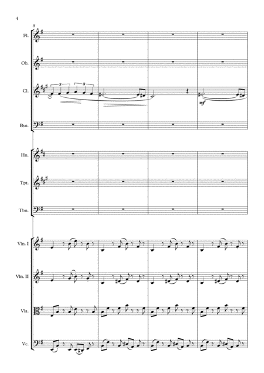 The Magpie - N. Cossins (Original Orchestral Composition) Chamber Orchestra scores gallery preview page 4