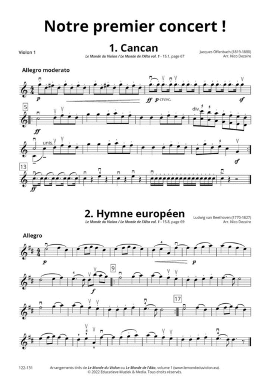 Notre premier concert! String Orchestra scores gallery preview page 6