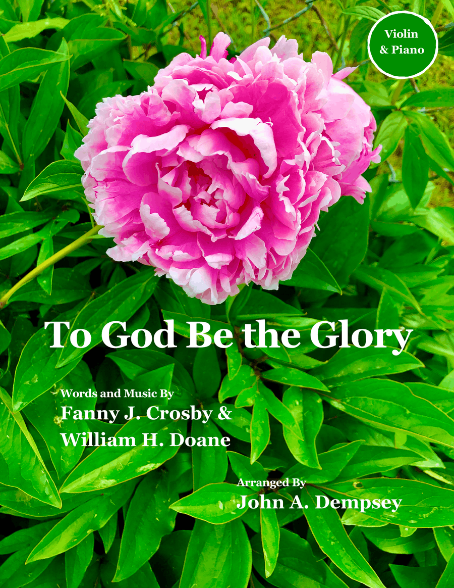 To God Be the Glory (Violin and Piano) Violin Solo scores gallery preview page 1