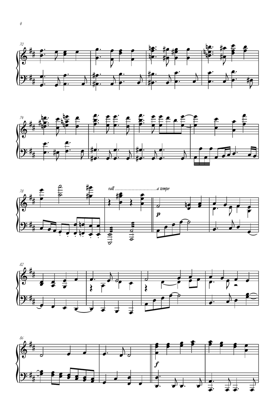 Choral from Symphony 9 Piano Solo scores gallery preview page 4