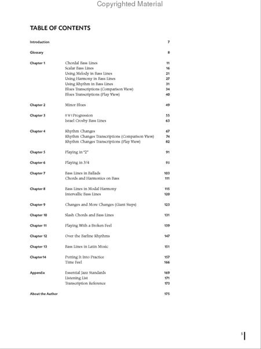 The Jazz Bass Line Book Collection / Songbook scores gallery preview page 2