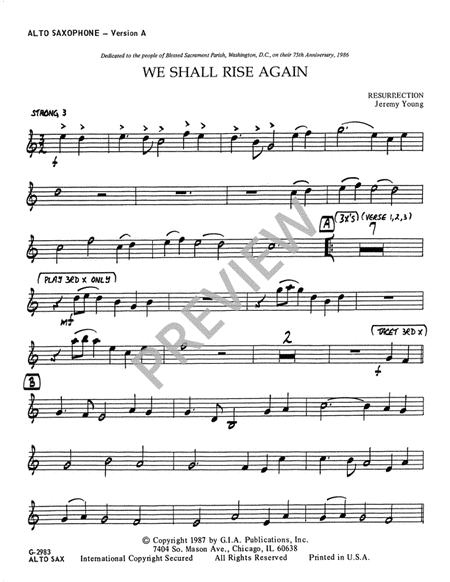 We Shall Rise Again - Instrument Set A