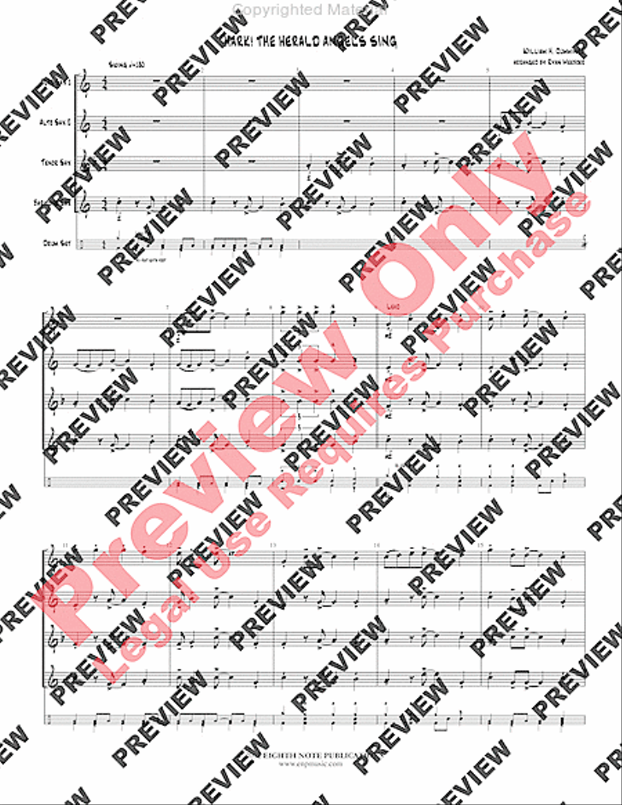 Swingin' Saxes Christmas, Set 2 Small Ensemble scores gallery preview page 10
