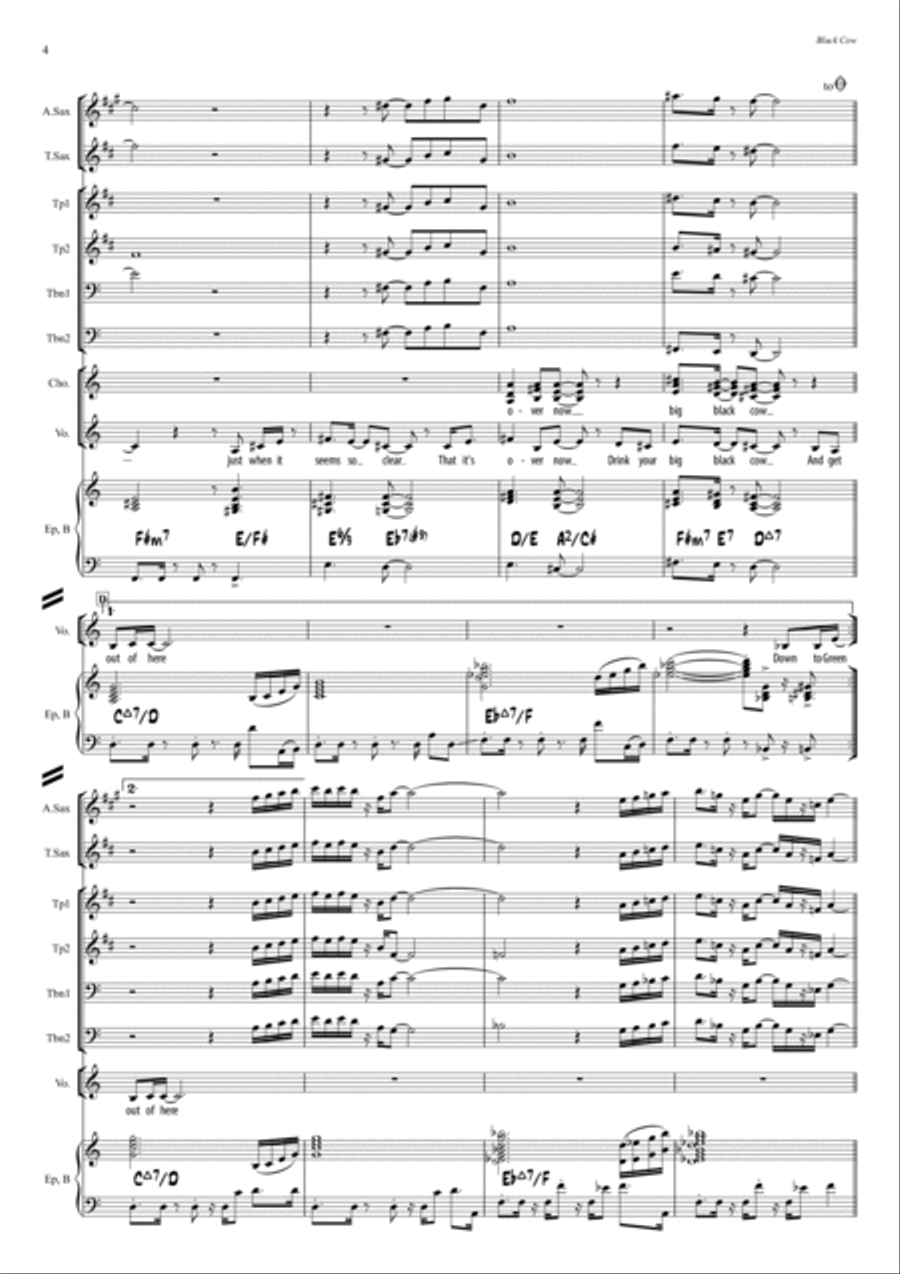 Black Cow Jazz Ensemble scores gallery preview page 4