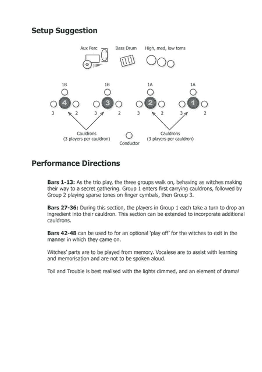 Toil and Trouble Percussion Ensemble scores gallery preview page 3