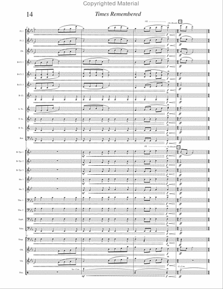 Times Remembered Times Remembered Concert Band scores gallery preview page 17