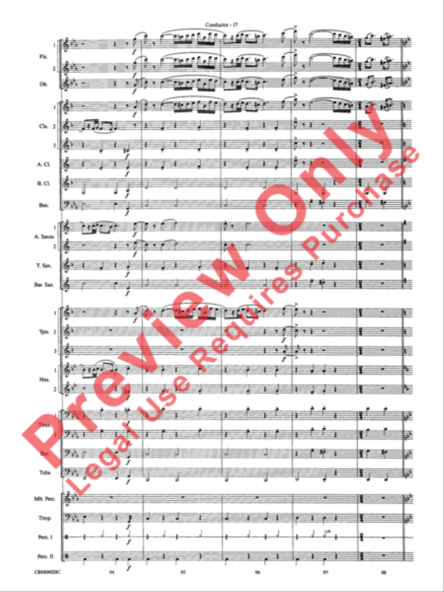 What's Up at the Symphony? Concert Band scores gallery preview page 20