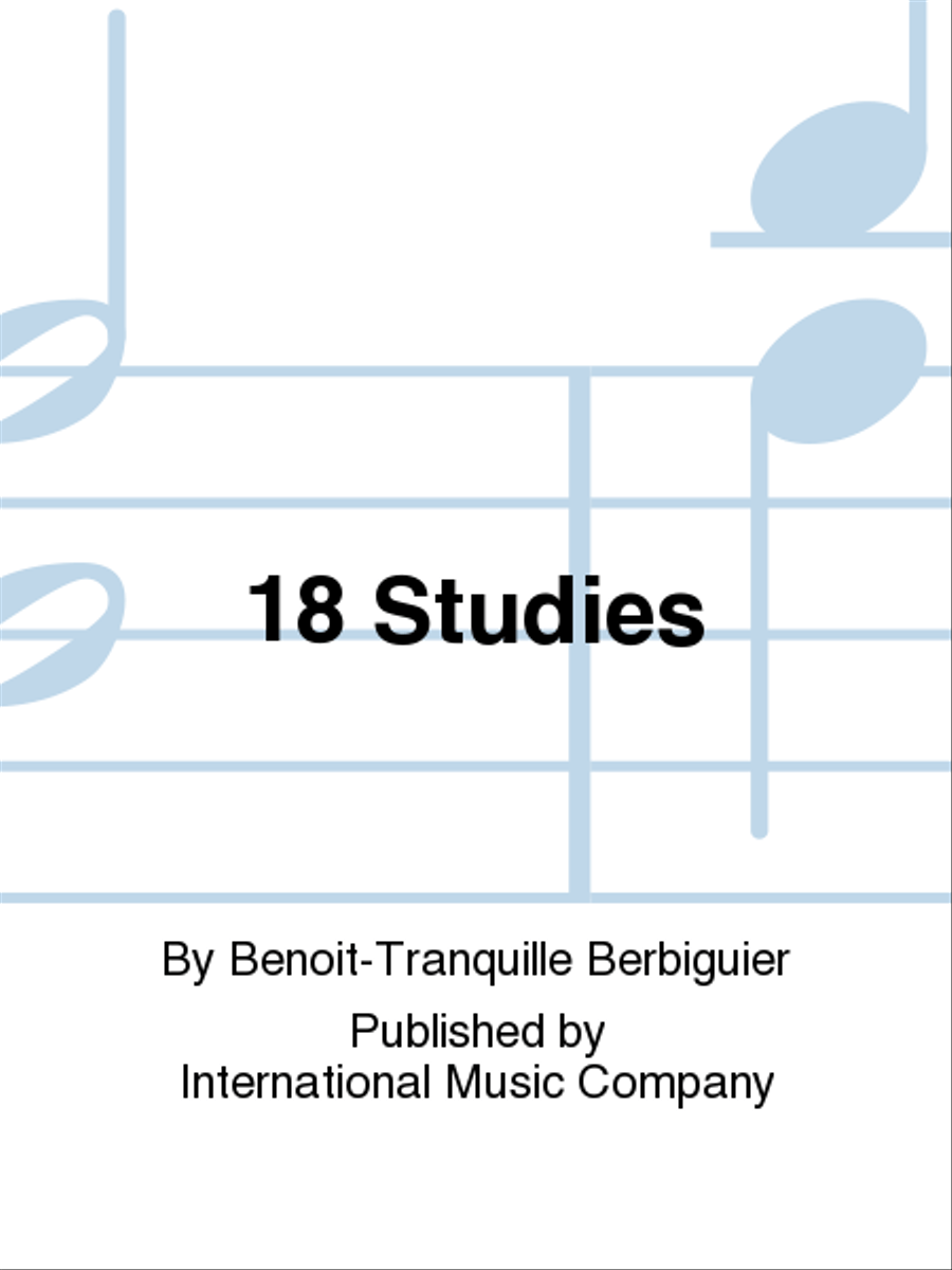 18 Studies Flute Solo scores gallery preview page 1