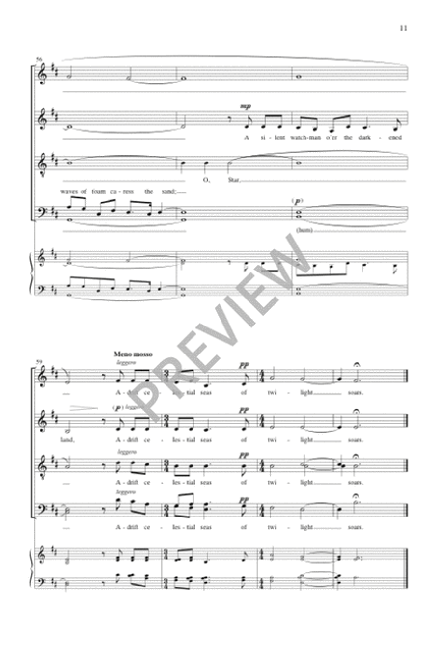 Star Sonnet Divisi scores gallery preview page 11