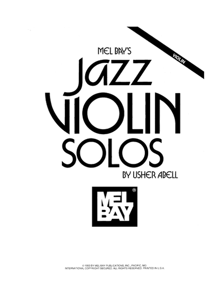 Jazz Violin Solos