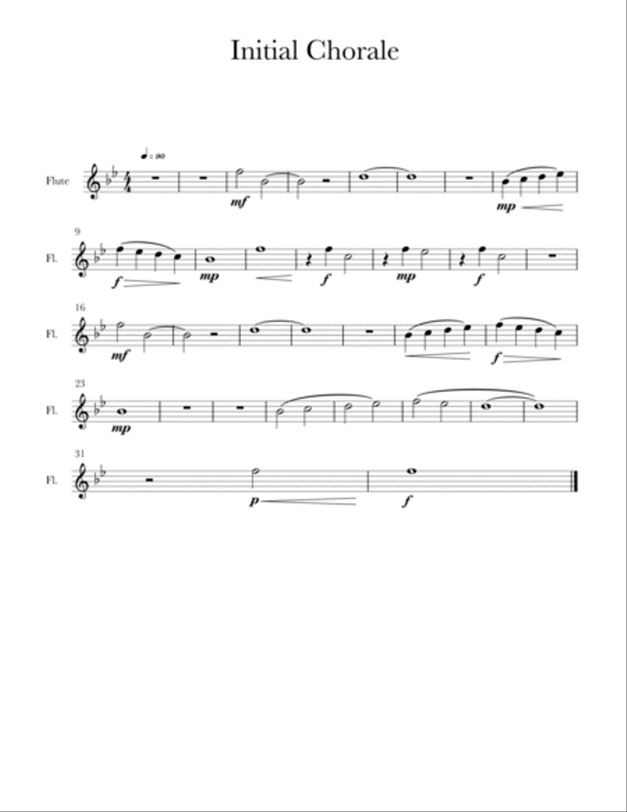 Initial Chorale Concert Band scores gallery preview page 6