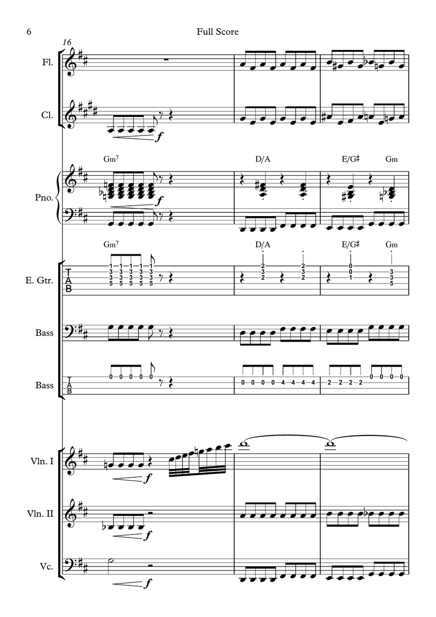 Love Is An Open Door Chamber Orchestra scores gallery preview page 6