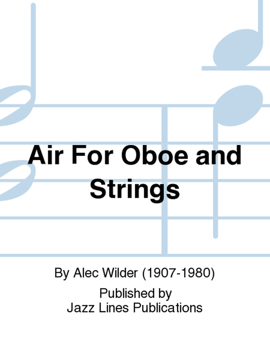 Air For Oboe and Strings