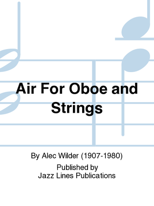 Air For Oboe and Strings