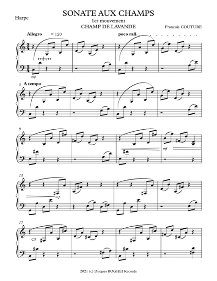 SONATE AUX CHAMPS String Duet scores gallery preview page 6