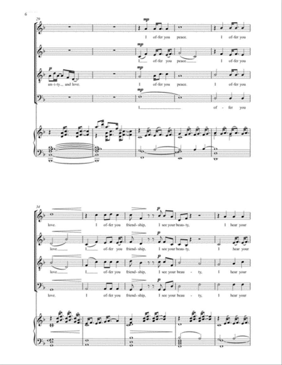 Loving Kindness 4-Part scores gallery preview page 4