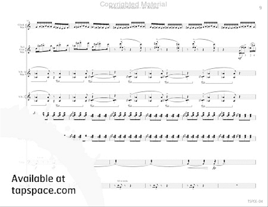 Miraculous Mandarin, The Percussion Ensemble scores gallery preview page 12