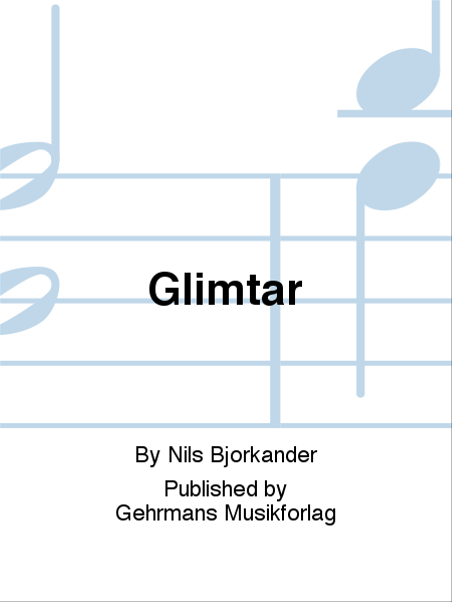 Glimtar Piano Solo scores gallery preview page 1
