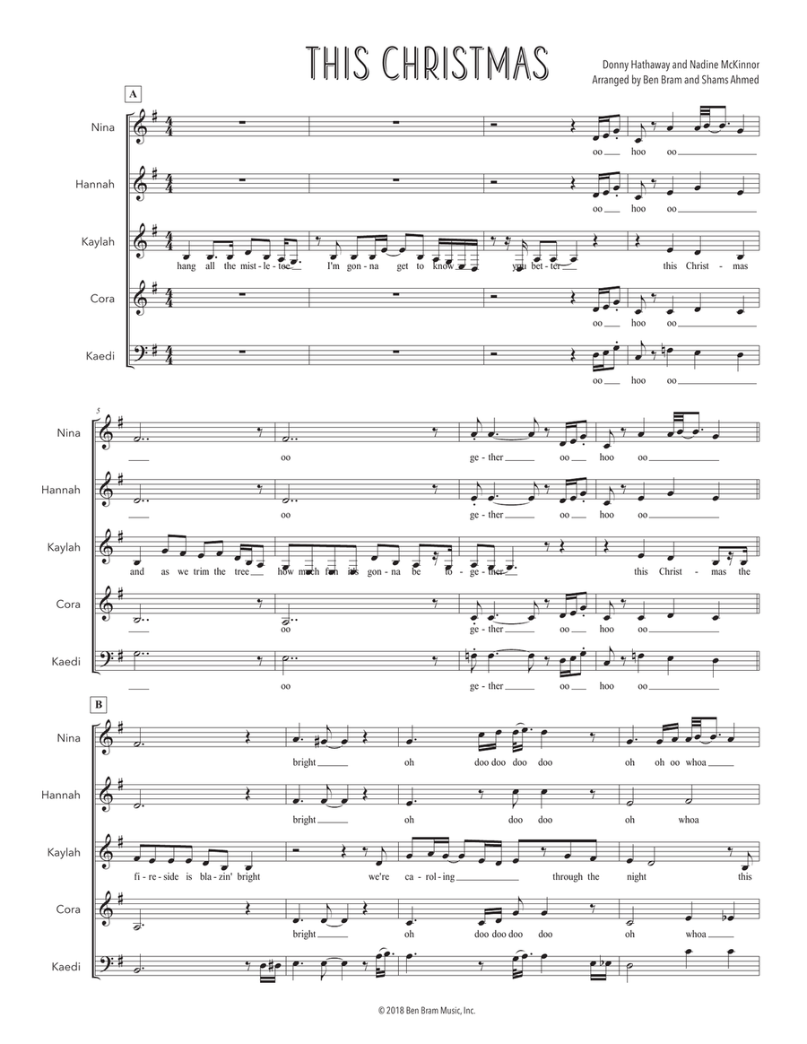 This Christmas SSAA scores gallery preview page 1