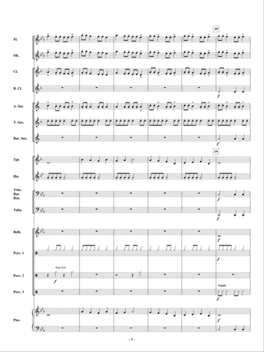 Defeating the Giant Concert Band scores gallery preview page 4