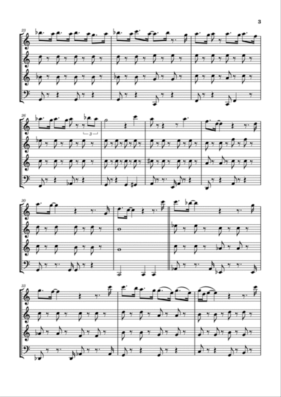 Christmas Is Annoying Christmas Is Annoying Woodwind Quartet scores gallery preview page 4